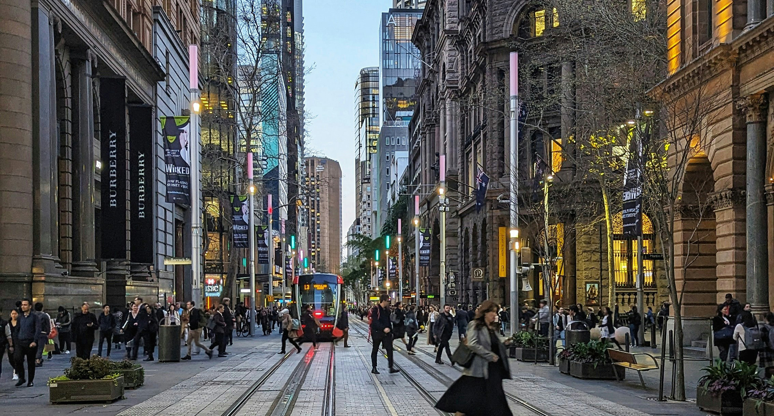 Busy city centre